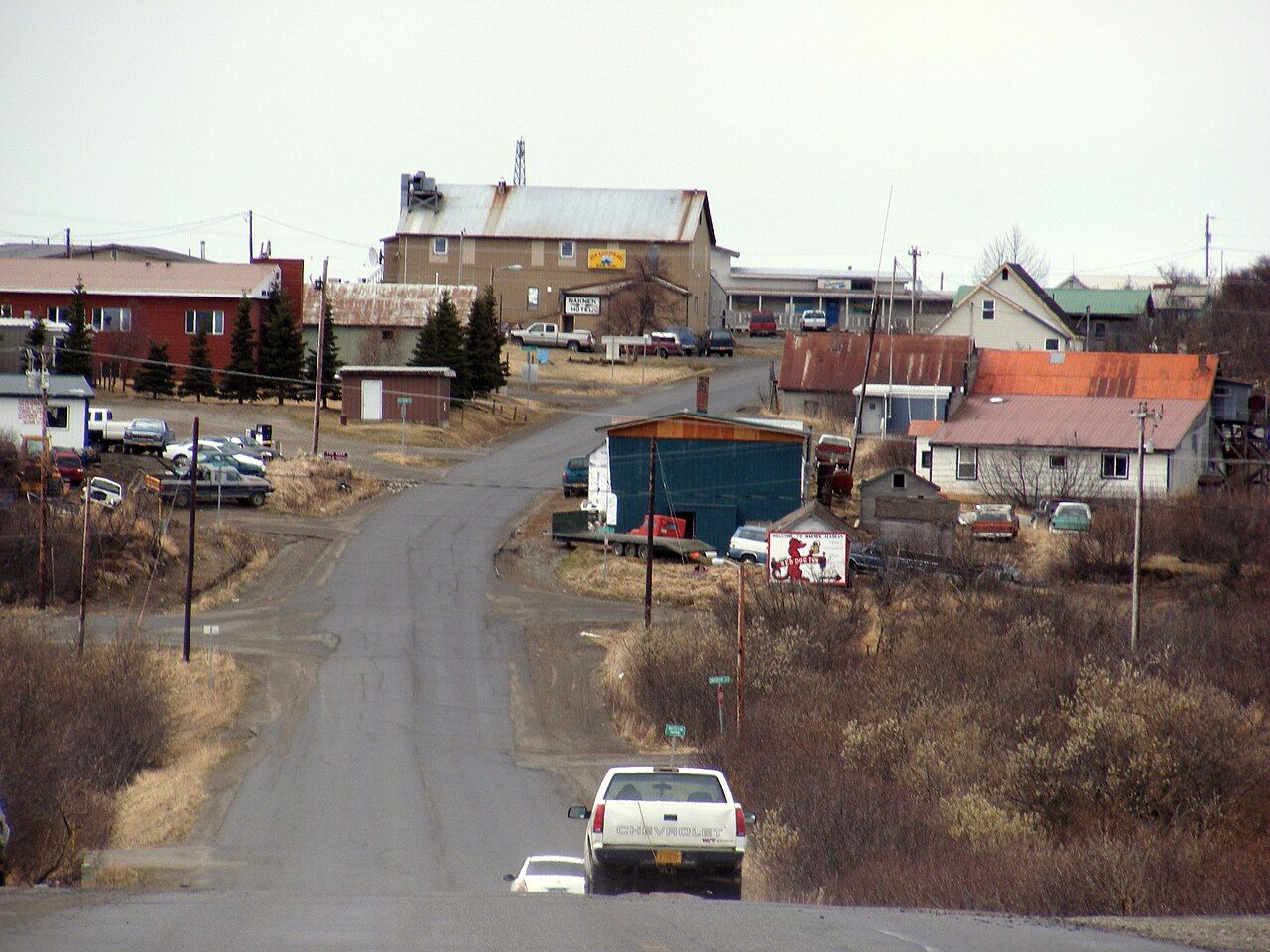 The town of Naknek, Bristol Bay Borough, Alaska