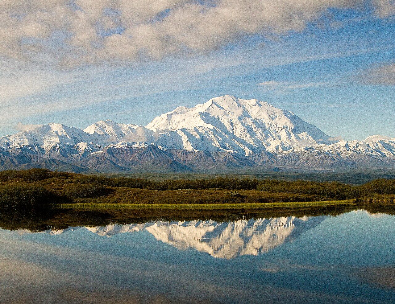 Wonder Lake and Denali, Denali Borough, Alaska (June 2010)