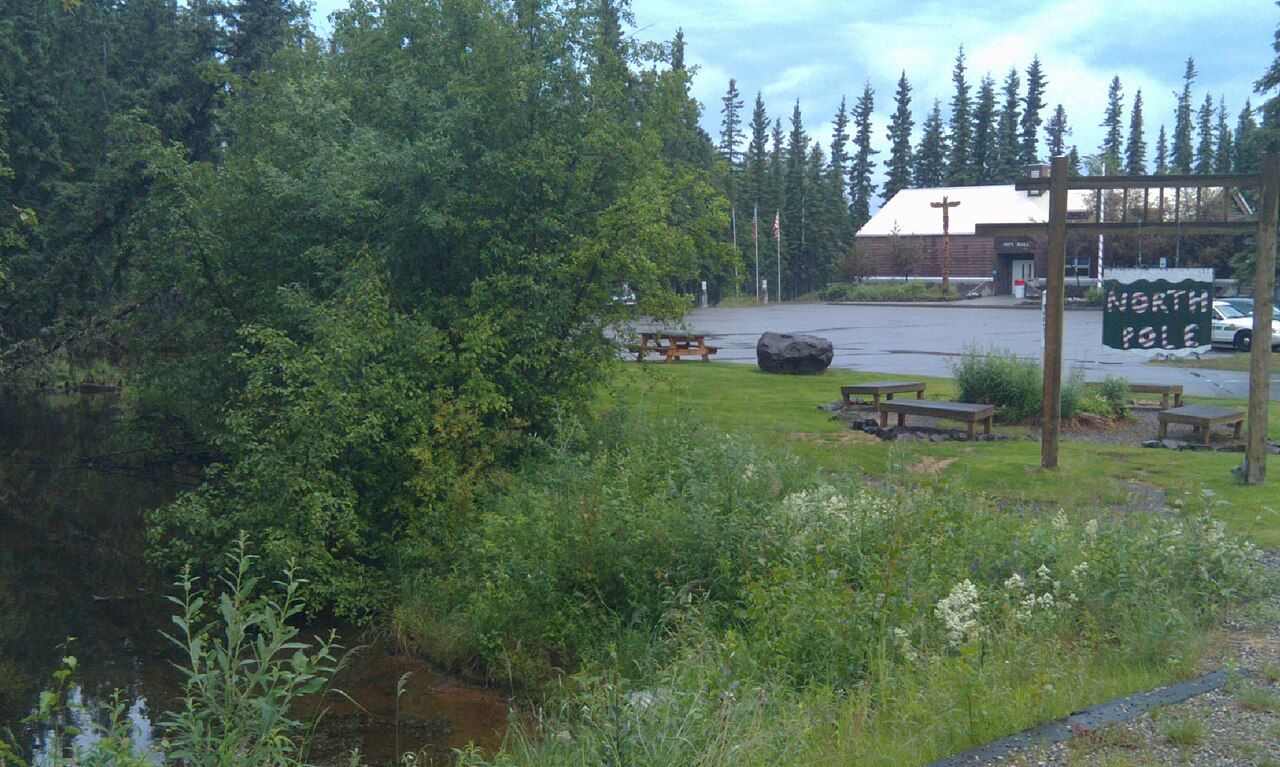 North Pole City Hall, North Pole, Alaska, in the Fairbanks North Star Borough