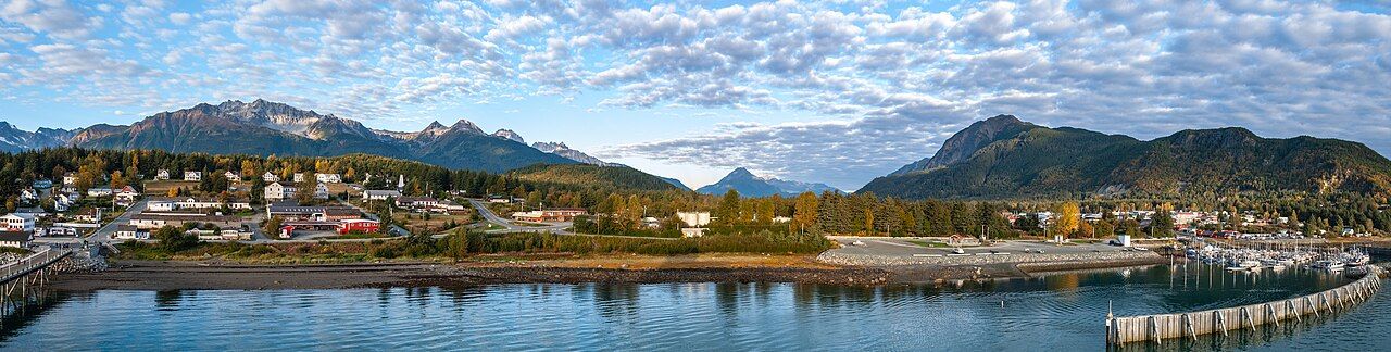 Harbor and downtown Haines, Alaska (September 19, 2018)