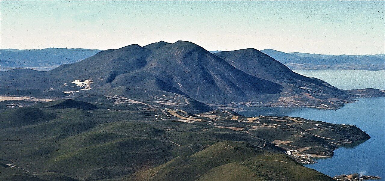 Mount Konocti on the western shore of Clear Lake, Lake County, California