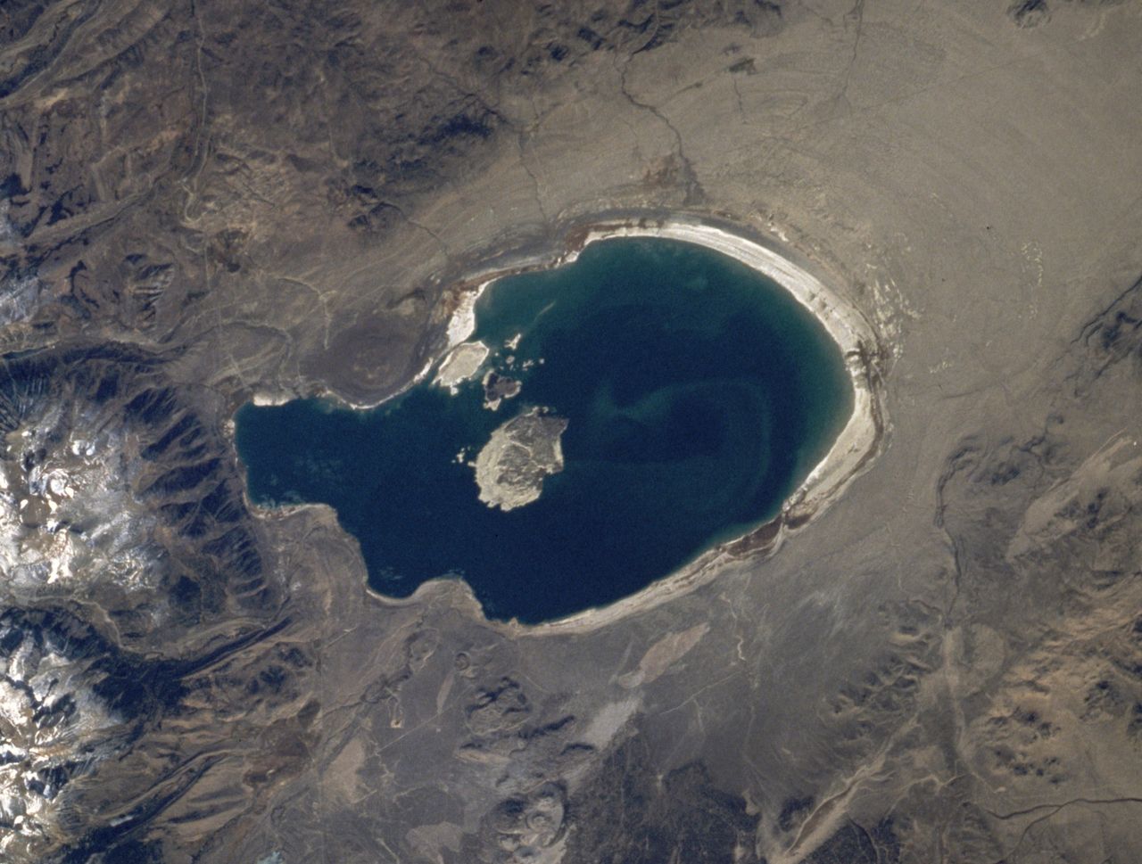 Mono Lake, Mono County, California, seen from orbit