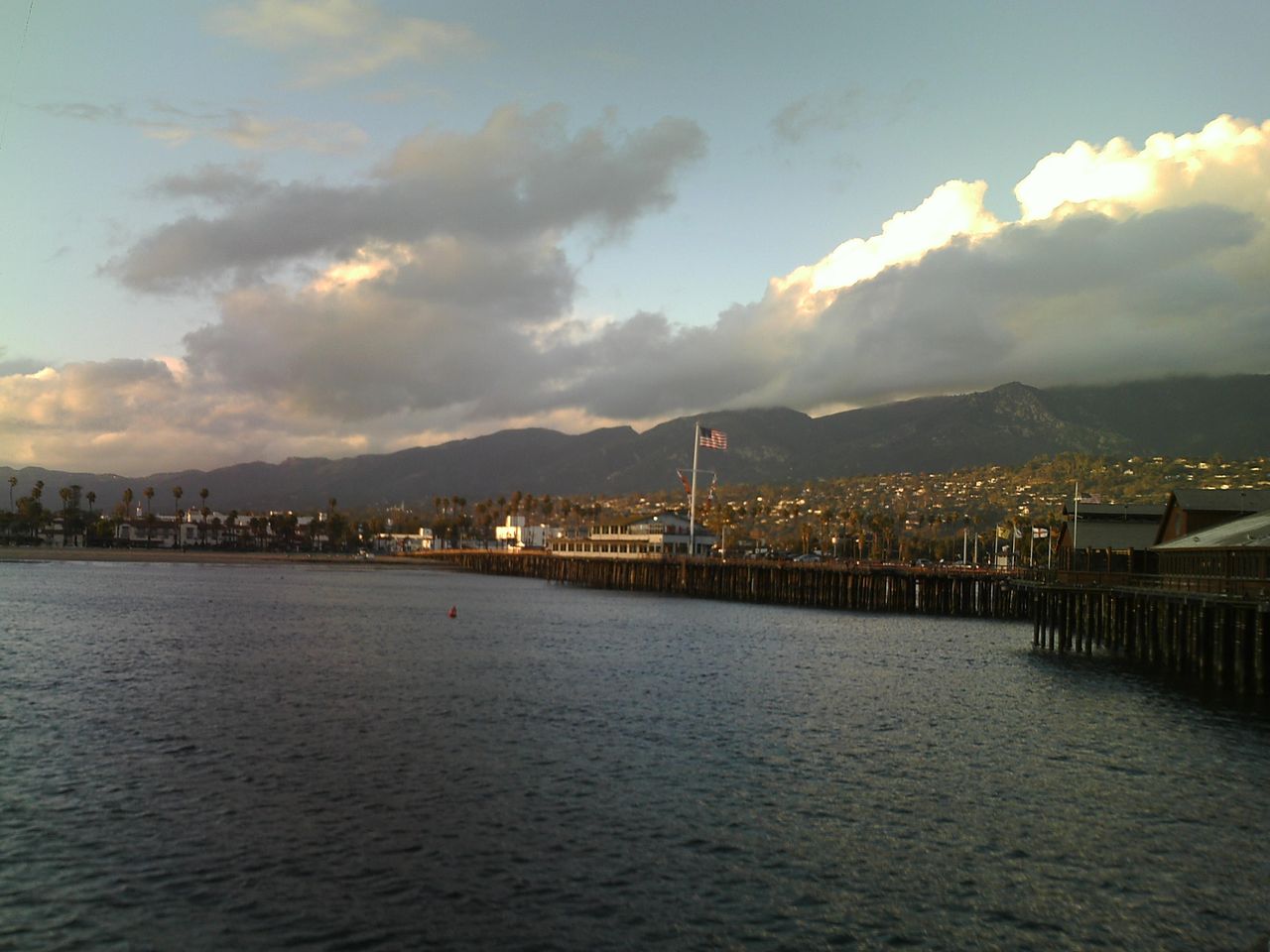 Santa Barbara waterfront and Stearns Wharf