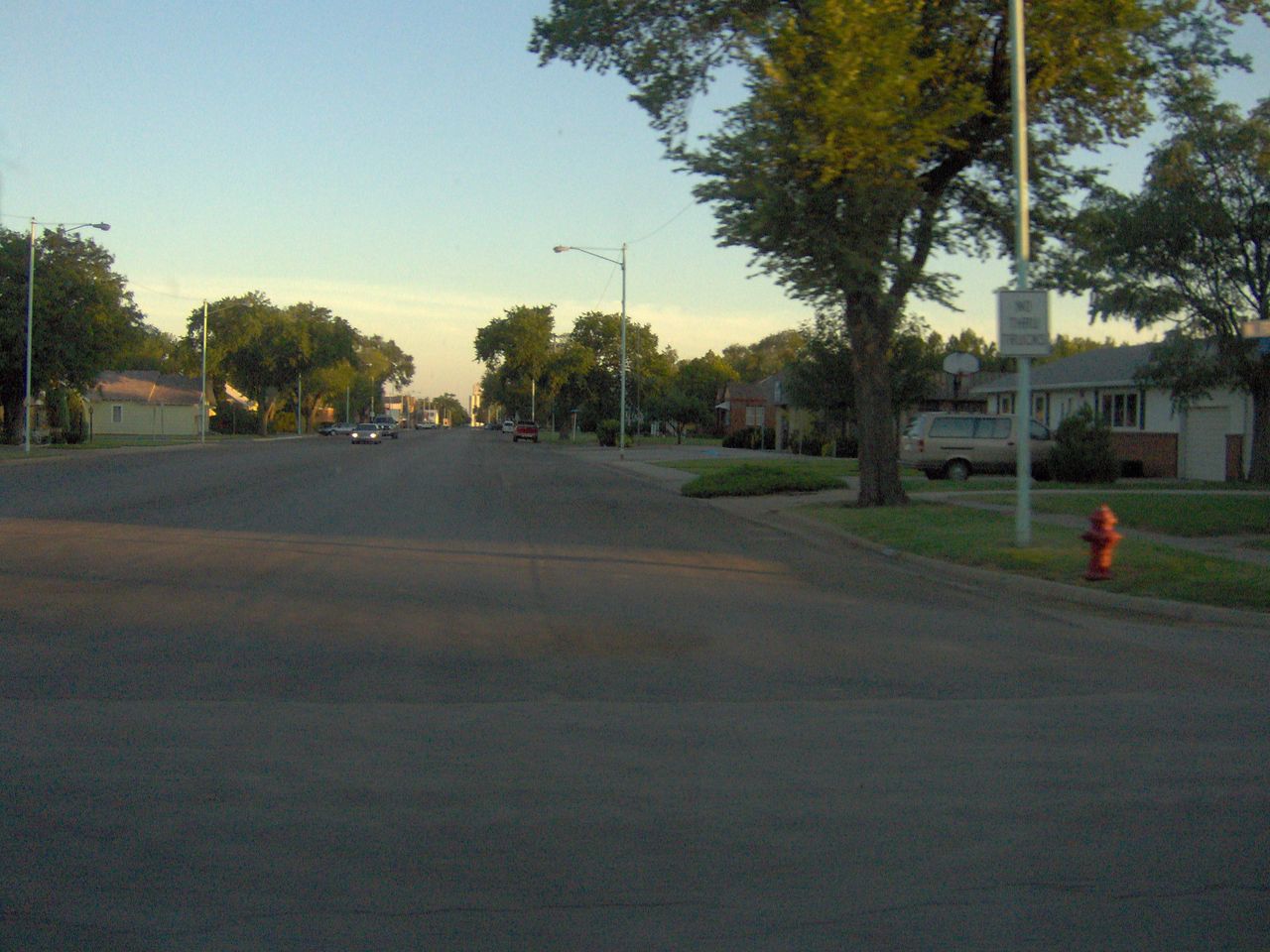 Intersection in Ashland, Kansas