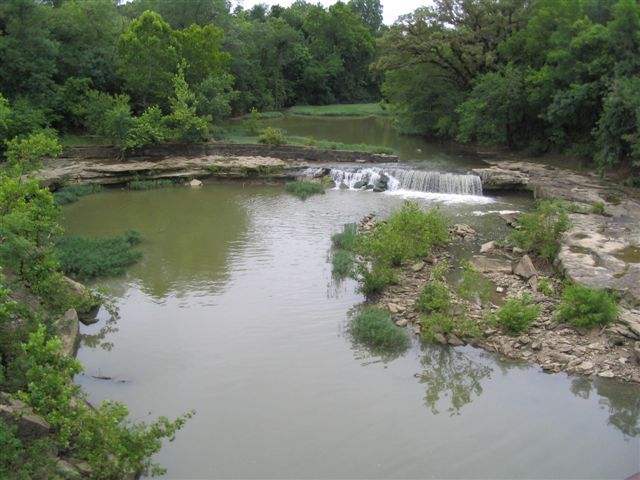 Elk Falls waterfall in Elk County, Kansas