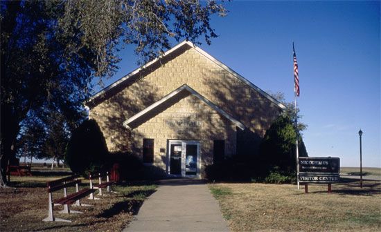 Nicodemus Historic District Visitor Center in Graham County, Kansas