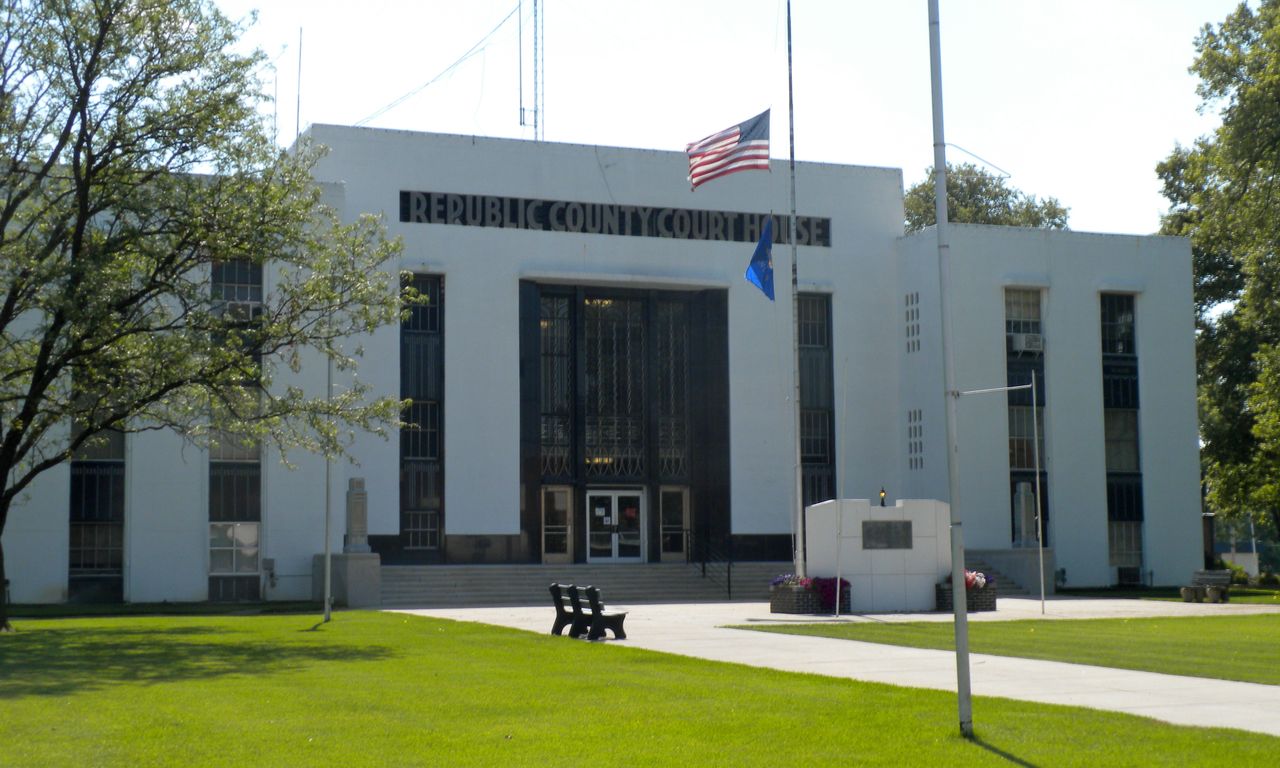 Republic County Courthouse in Belleville, Kansas
