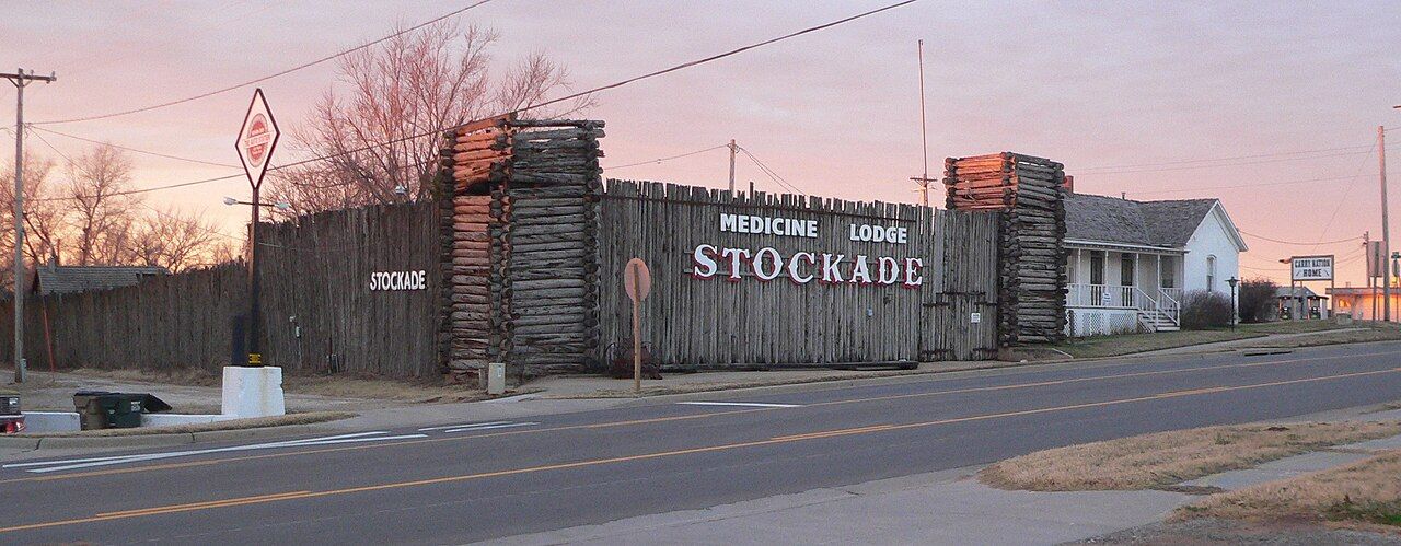 Medicine Lodge Stockade Museum and Carry Nation house, Medicine Lodge, Kansas